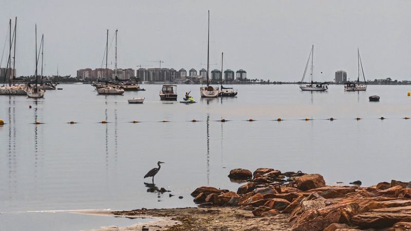De ondiepe wateren van de Mar Menor, aan de Costa Cálida.