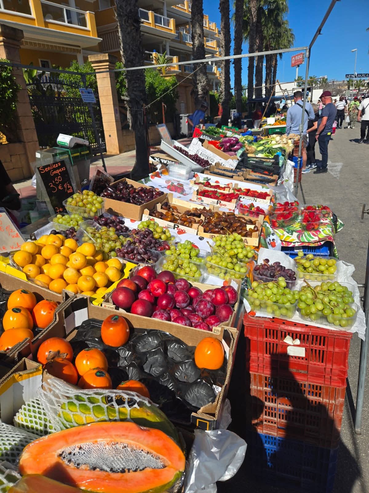 Markt van Cabo Roig tijdens een ontdekkingsverblijf