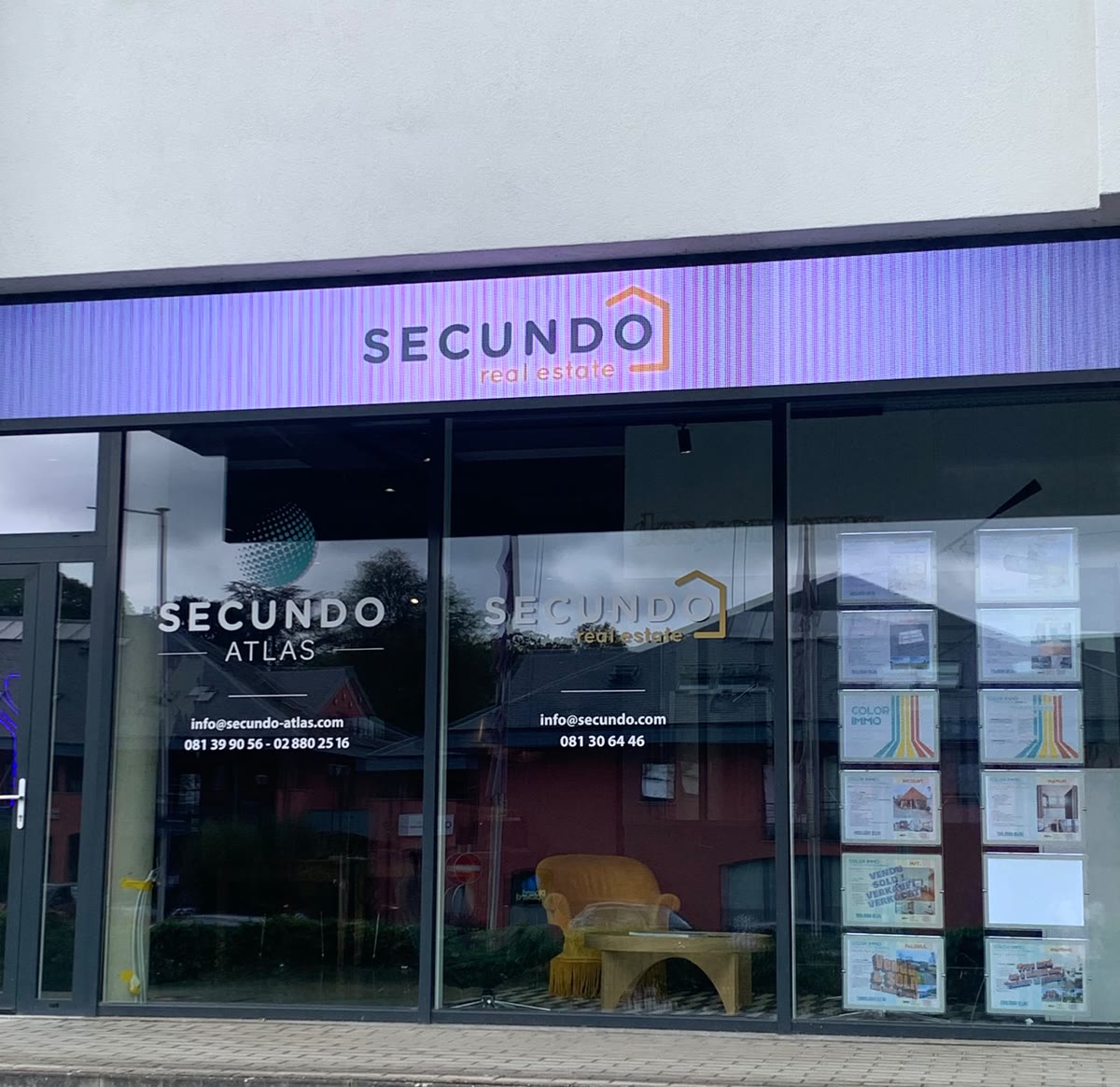 Le bureau Secundo, Chaussée de Marche 488 à Erpent (Namur)